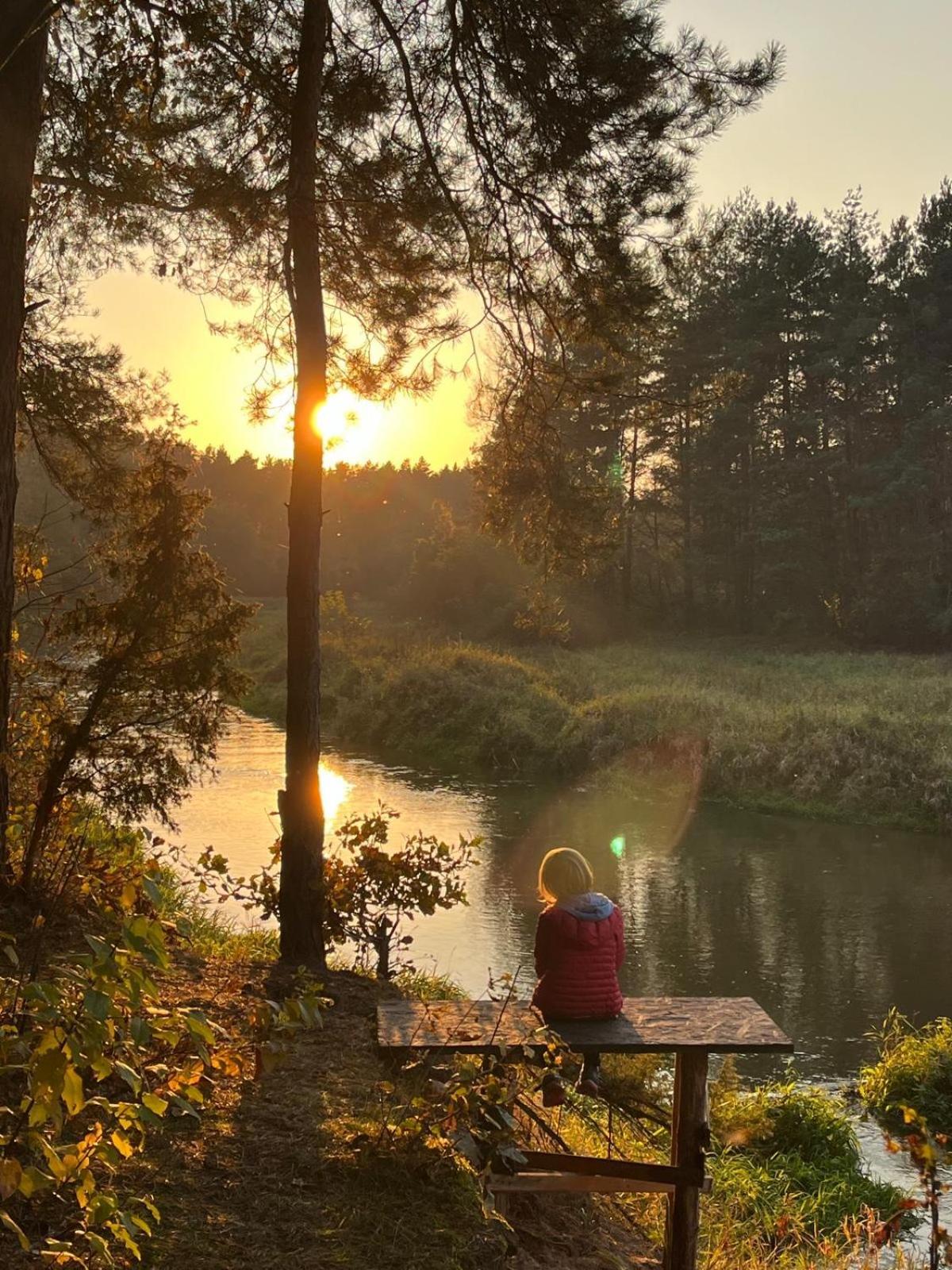 Przytulny Domek W Lesie Blisko Rzeki Ryczywol  Exterior foto